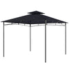 10' x 10' Gazebo, Soft Top Outdoor Gazebo with 2-Tier Roof, Metal Frame