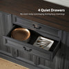 Farmhouse Sideboard with Charging Station and Thickened Top, 58