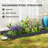 Galvanized Raised Bed, 8' x 4' x 1' Metal Planter Box, Outdoor Garden Box with Open Bottom for Flower Herb Vegetable