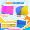 Kids 5 in 1 Inflatable Bounce Castle House, Trampoline Water Slide Pool Climbing Wall with Inflator for Kids Age 3-12 Summer 12.4' x 10.5' x 6.9' - Multi-color