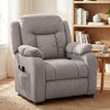 Massage Recliner Chair with Quiet Brushless Motor Pet-Friendly Fabric Power Recliner with 2 Memory Positions