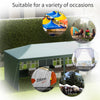 10' x 29' Canopy Tent, Party Tent with Sidewalls and Large Transparent Windows for Garden, Backyard, Outdoor, Green