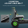 Pedal Go Kart w/ Adjustable Seat, Rubber Wheels Shock Absorb