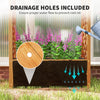 Wooden Raised Garden Bed with Arch Trellis, 33