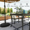 Patio Umbrella Base Holder, Heavy Duty Outdoor Umbrella Stand Base, Sand/Water Filled, Φ22