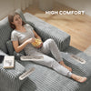 Sofa Bed, Sleeper Chair Bed with Pillow, Single, Grey