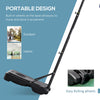 Soozier 5-7FT Basketball Hoop and Stand Backboard, Height Adjustable with Wheels for Youth Outdoor