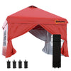 10' x 10' Pop Up Canopy Tent, Instant Sun Shelter, Tents for Parties, with Wheeled Carry Bag