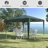 10x10ft Party Tent Portable Gazebo, Folding Garden Canopy Event Shelter Outdoor Sunshade Green
