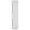 Freestanding Tall Bathroom Storage Cabinet with Adjustable Shelves, Bathroom Organizer, White Wood Grain