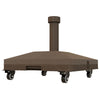 Square Parasol Base, Portable Umbrella Stand with Wheels, Water or Sand Filled, for Φ0.75