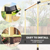 Pergola Kit, 15° Slanted Pergola Bracket Kit with 3-Way Brackets, Post Bases, Wall Mounts for 3.6