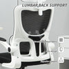 High Back Office Chair, Mesh Computer Desk Chair with Rotatable Headrest, Lumbar Back Support, Adjustable Height, Black
