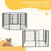8 Panel Pet Playpen Play Yard Fence Home DIY Heavy-Duty Metal Foldable Indoor Outdoor 39