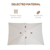 Patio Umbrella Market Patio Sun Umbrella Rectangle Cream White