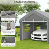 10' x 20' Carport, Heavy Duty Portable Garage with 6 Mesh Windows and 2 Doors