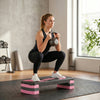 Soozier Adjustable Aerobic Stepper, Exercise Step Platform, Step Exercise Trainer, Workout Fitness Yoga Risers, 4