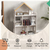 Qaba Toy Storage Organizer Cabinet, 3-Tier Kids Bookshelf for Playroom, Kids Room, Nursery, Kindergarten, White