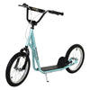Aosom Kids Kick Scooter for 5+ Year Old, Kids Ride on Toy w/ 16'' Inflatable Wheel Dual Brakes, Blue