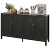 Sideboard Buffet, Storage Cabinet with Barn Door and Adjustable Shelf, TV Stand for TVs up to 65 Inches