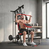 Soozier Home Gym Equipment, Multifunctional Weight Machine with Pulley System for Full Body Strength Training, Black