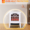 Electric Fireplace Heater, Freestanding Fireplace Stove with Realistic Flame and Overheat Protection, 750W/1500W