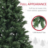 7.5ft Artificial Christmas Trees, Xmas Tree with 1346 Branch Tips, Auto Open Holiday Party Décor with Steel Base for Home Office, Green