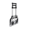 Folding Hand Truck and Dolly with 2 Wheels for Moving, Heavy Duty Luggage Handcart, Aluminum Box Cart with 3 Level Adjustable Telescoping Handle for 154lbs Load Capacity