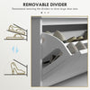 Shoe Storage with Seat, Upholstered Hallway Bench, Shoe Bench with Flip Drawer, Adjustable Shelf for 8-10 Pairs of Shoes
