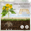 DIY 5-box Garden Planter with Open Bottom for Outdoor Plants, Vegetables, Flowers, Herbs, Natural Wood
