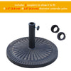 31 lbs Resin Round Market Umbrella Base Holder 19