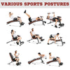 Soozier Foldable Press Bench Adjustable Dumbbell, Weight Training Bench Exercises Gym Chair, Black & Red