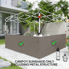 Canopy Sidewalls for 10' x 10' or 10' x 20' Pop up Canopy, 2 PCS Canopy Half Walls Only, Grey