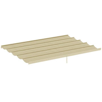 8.5' x 11.5' Retractable Pergola Canopy Replacement, Fit 10' x 13' Frame, Pergola Cover Replacement Top Only, Beige