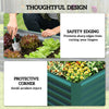 6' x 3' x 2' Raised Garden Bed, Galvanized Planter Box for Growing Flowers, Herbs and Vegetables, Dark Green