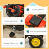 3 in 1 Kids Ride On Excavator Toy with 6 Wheels, Bulldozer with Controllable Cargo Trailer & Easy Pedal Controls
