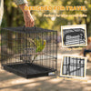 Bird Cage Portable w/ Slide-Out Tray Travel Cage for Parakeets w/ Perch & Food Bowls Black