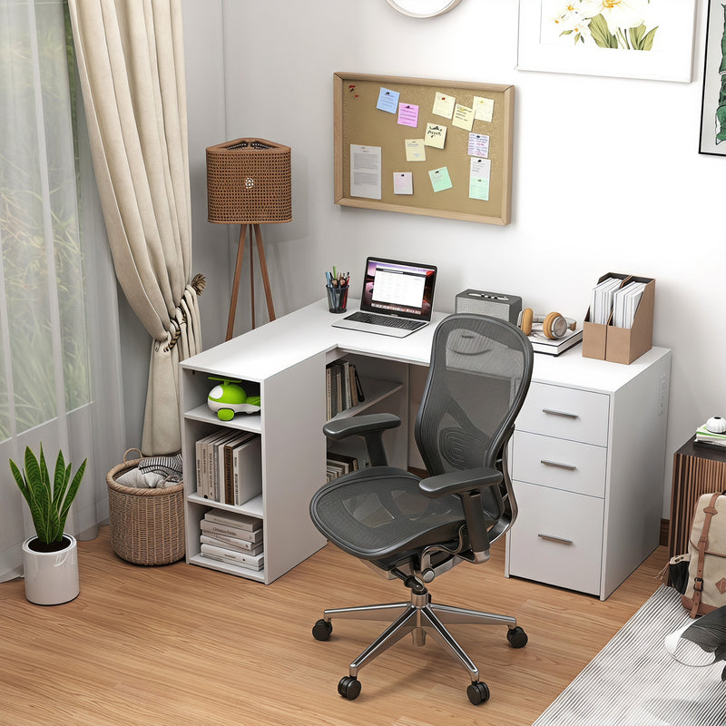 L Shaped Desk, 55