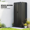 Outdoor Storage Shed with Adjustable Shelves Metal Garden Shed with Double Doors for Patio Balcony Garage