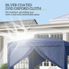 10'x10' Outdoor Pop Up Party Tent Wedding Gazebo Canopy with Carrying Bag (Blue)
