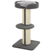 Cat Tree Kitty Tower with Sisal Mat Scratching Post, Cat Bed, Cushion, Perch, 18