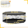 8 Panels Foldable Dog Playpen with Top Cover, 24