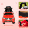 Kids Ride On Push Car, Foot-to-Floor Walking Sliding Toy Car for Toddler with Under Seat Storage, Music, Headlights Red