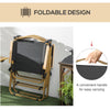 Set of 2 Camping Chair, Lightweight Folding Chair, Portable Armchairs, Excellent for Festivals, Fishing, Beach and Hiking, Black