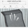 Patio Glider with Breathable Mesh Fabric, Outdoor Glider Chair, Garden Rocking Gliding Seat for Patio, Yard, Porch, Grey