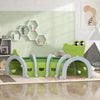Qaba Crocodile Design Tunnel for Kids to Crawl Through, for 3-6 Years, Green