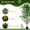 6ft Artificial Trees Ficus, Indoor Fake Plant with Pot, for Home Decor