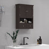 Medicine Cabinet, Bathroom Wall Cabinet with Shelf and Drawers for Hallway, Living Room, Brown