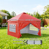 10' x 10' Pop Up Canopy Tent, Instant Sun Shelter, Tents for Parties, with Wheeled Carry Bag