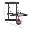 Soozier Adjustable Speed Bag Platform, Wall Mounted Speed Bag Boxing, 360° Swivel Training Equipment for Home, Gym